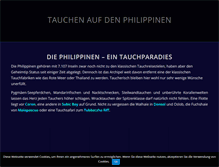 Tablet Screenshot of philippinen-tauchen.com